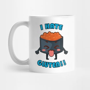 I Hate Gluten! Gluten-Free Awareness Clothing Mug